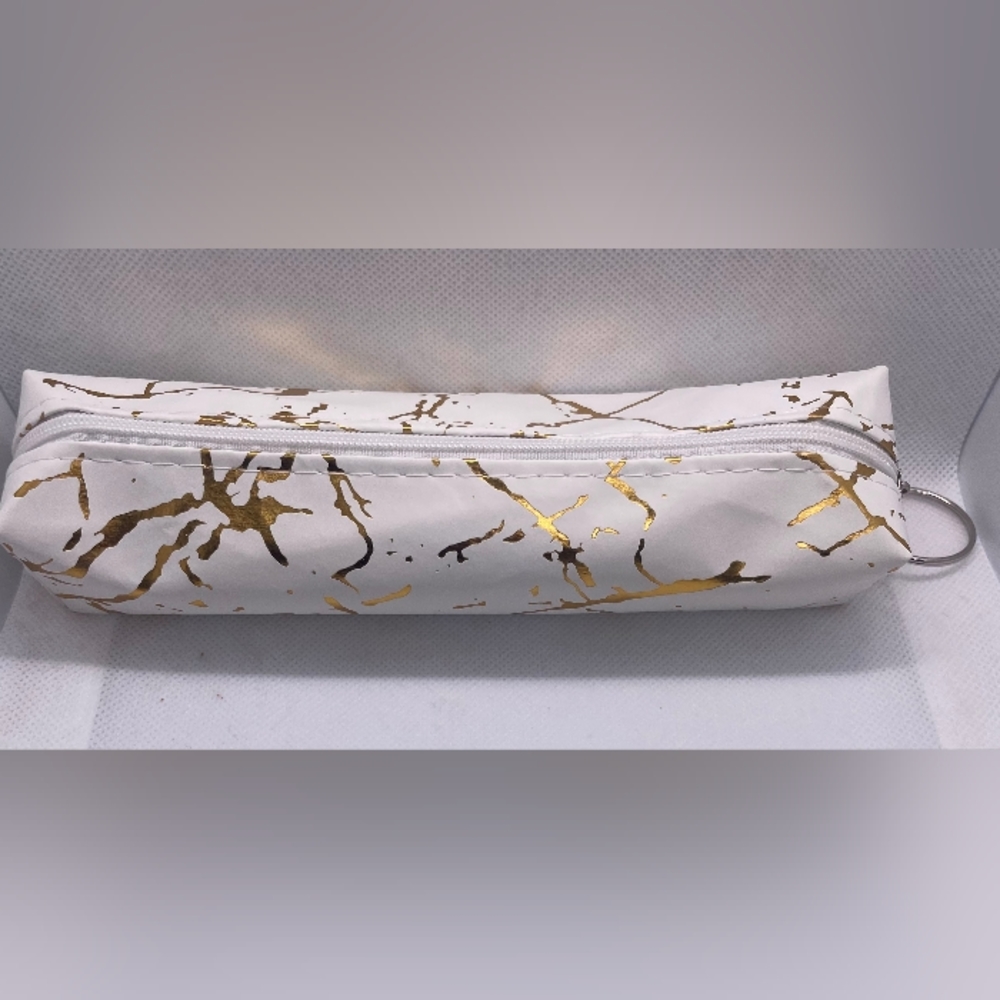 🆕 NIP MARBLED PENCIL POUCH/PURSE ORGANIZER/EVERYTHING POUCH